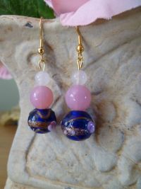Made using pale pink and blue glass beads. Price: &pound;19.39